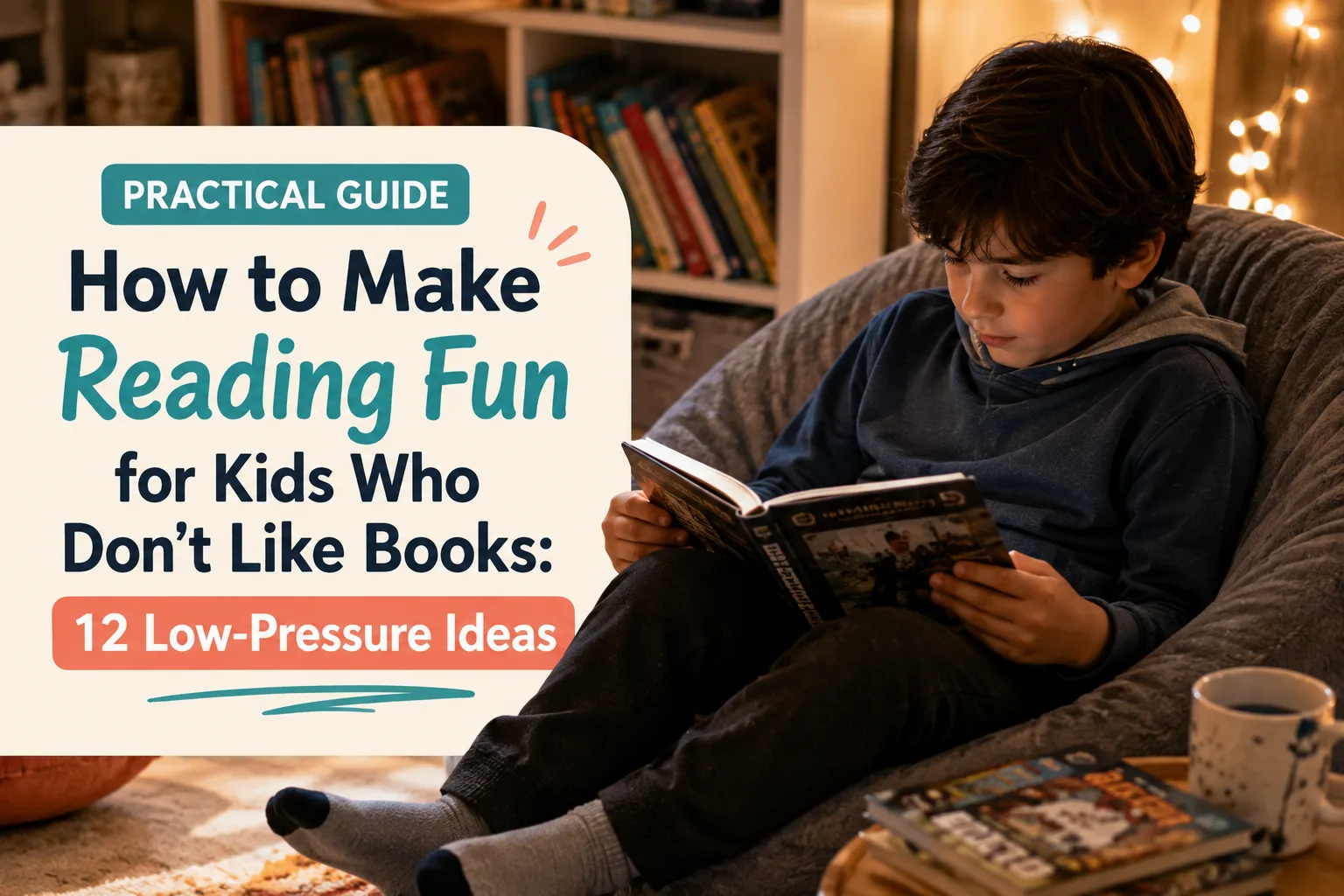 How to make reading fun for kids who do not like books