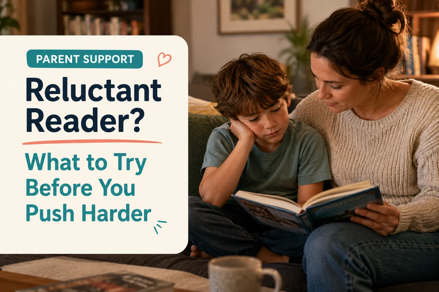 Reluctant reader strategies parents can try before pushing harder