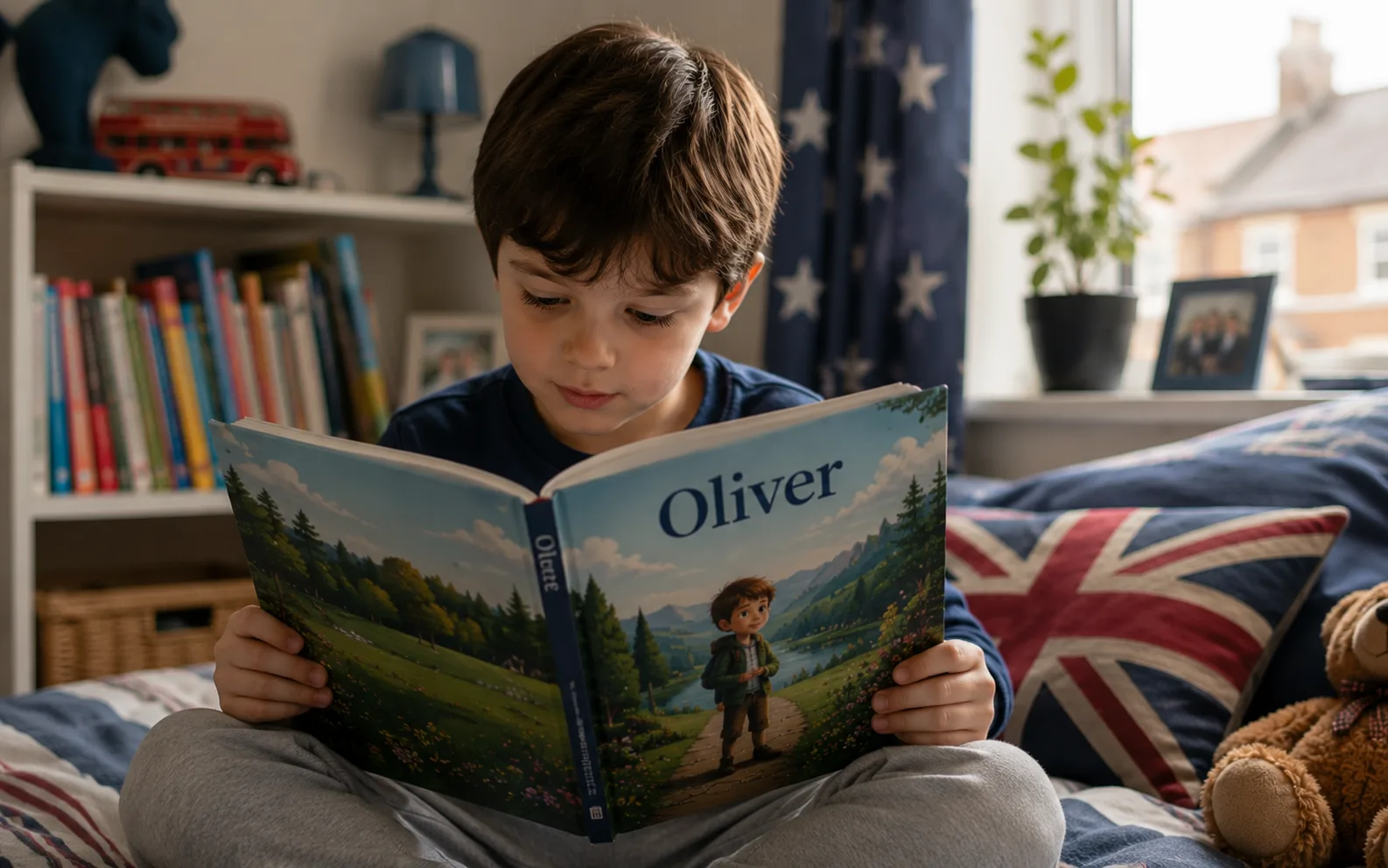 Child connecting with a story that reflects their identity
