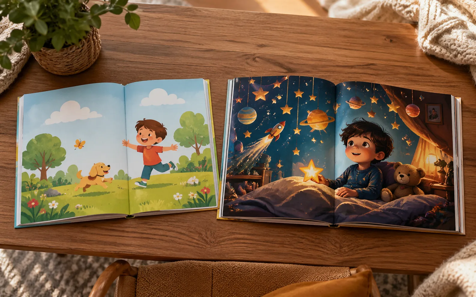 Comparison of personalized and regular children's books