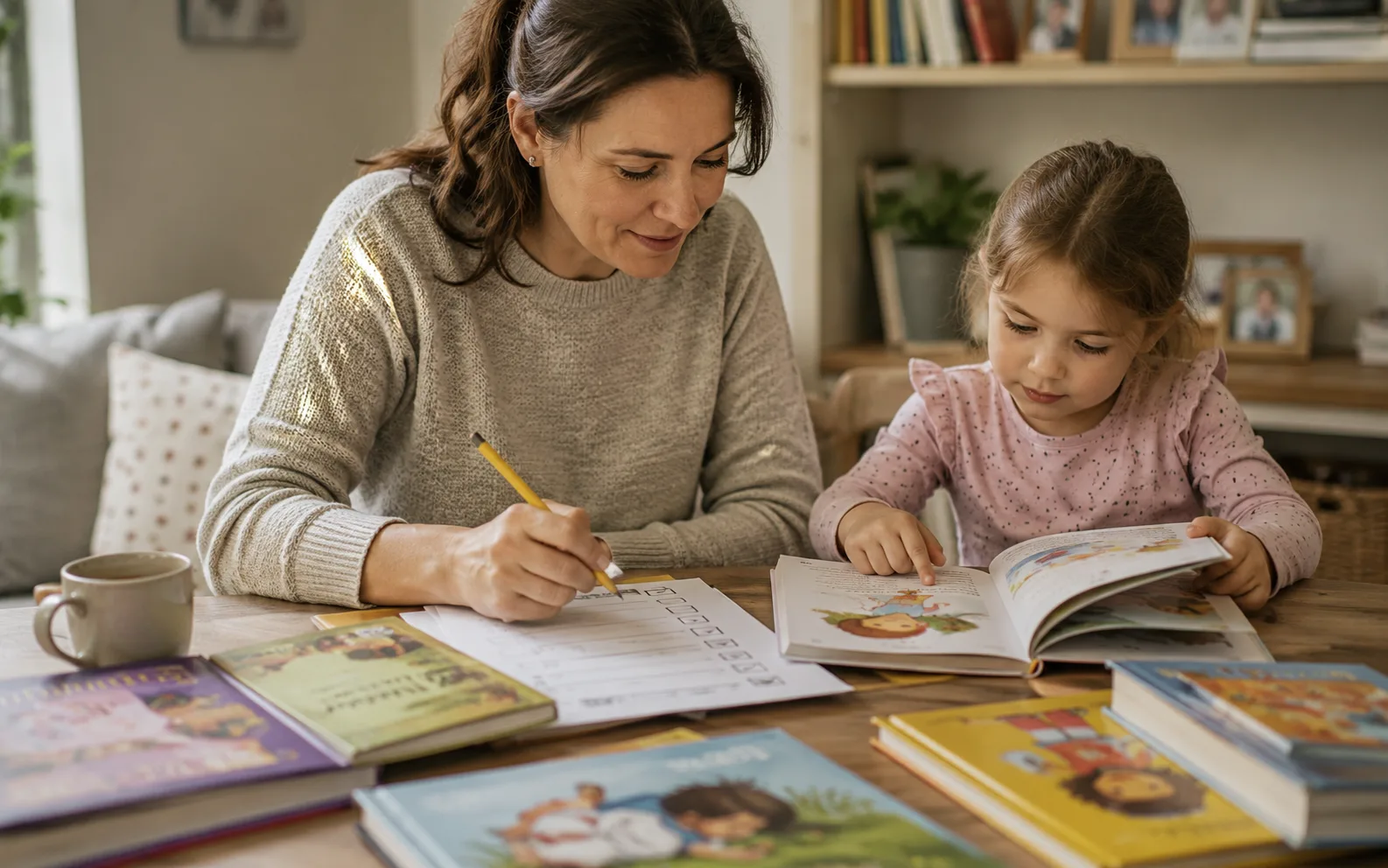 Parent evaluating whether a personalized book is the right fit for their child