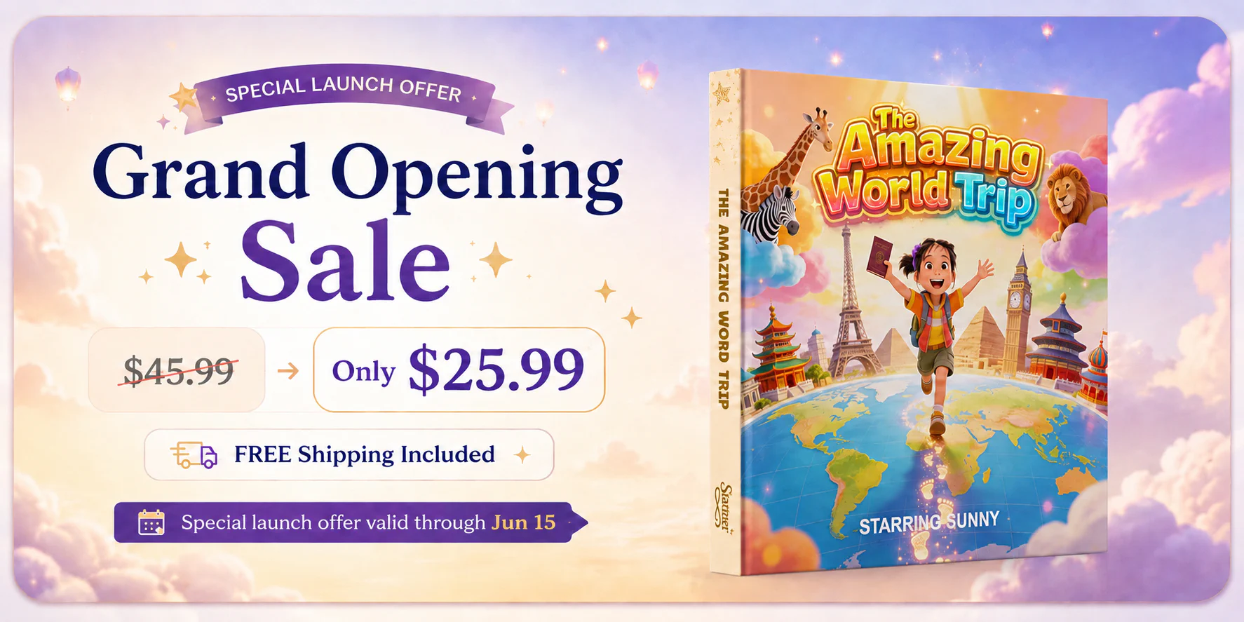 Stattner Grand Opening Sale - Only $25.99 + Free Shipping Stattner grand opening sale banner with $25.99 offer and free shipping